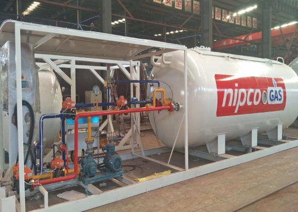 Quality Large Capacity Mobile Lpg Filling Station , 10 Tons Bulk Propane Storage Tanks for sale