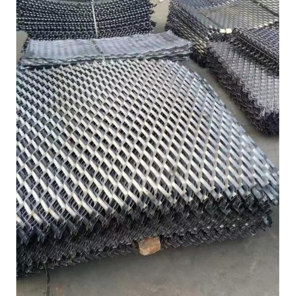 PVC Coated Expanded Metal Mesh Panels Anti-Slip Easy Install