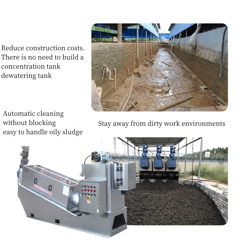 Revolutionary Oily Sludge Dewatering Machine Multi-disc Spiral Geotube For High Capacity Palm Oil Mill