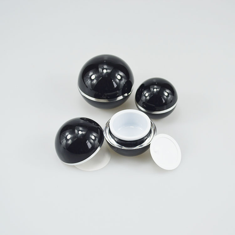 15g 30g 50g Plastic Acrylic Sphere Shape Cream Jar Container with Custom Color Option