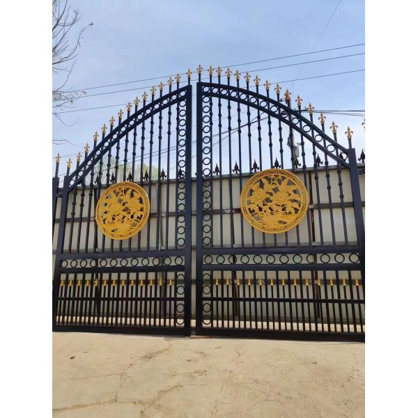 6ft Tall Black Decorative Tubular Steel Fence Metal Outdoor Garden Fence