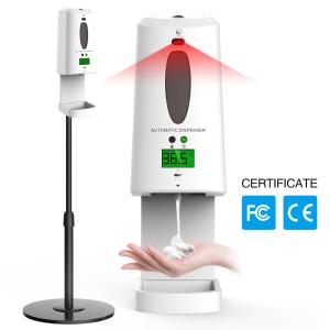 LCD 1300ml Forehead Thermometer Hand Sanitizer Refillable