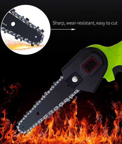 5.0Ah Lithium Ion Brushless Cordless Portable Chain Saw 16in Self Sharpening