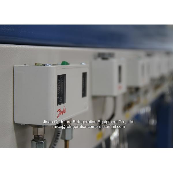 Air Cooled Condensing Unit Suit PLC Safety Auto Control For Blast Freezer