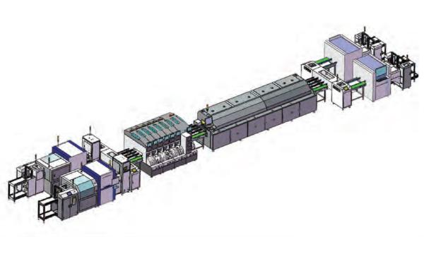 Quality High Speed SMT Assembly Line Dual-Track Wiring Scheme A for sale