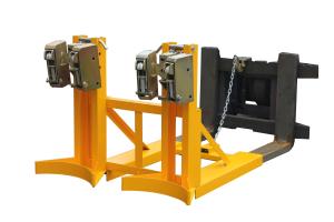 China 720Kg automatic electrical Stable Forklift Drum Lifter with Two Drums wholesale