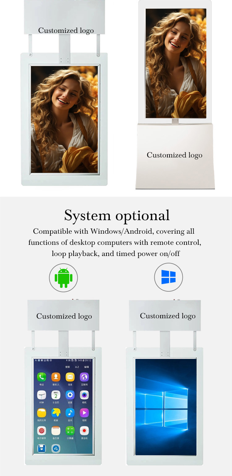32''-65'' TV Ultra Thin Digital Signage And Displays Android Wall Mounted Digital Advertising Screen