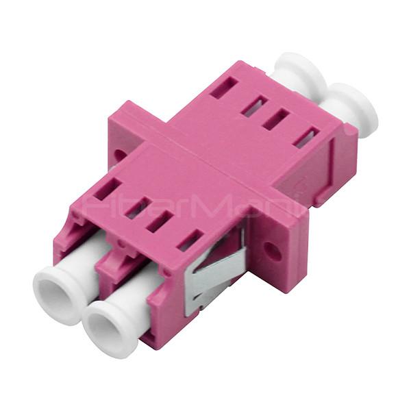 Quality Data Center Fiber Optic Adapters OM4 Multimode LC LC Duplex Adapter for sale