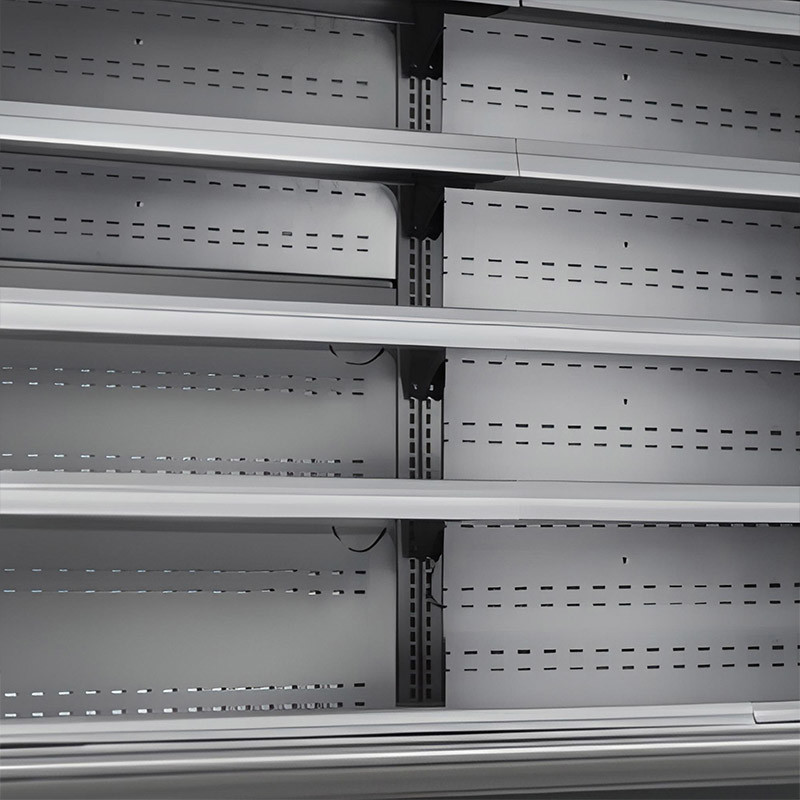 Air Merchandiser Open Display Chiller Fridge Cabinet Cooling Hollow Glass Side Panel