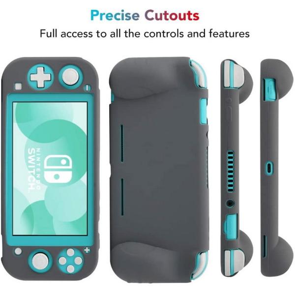 Soft Grip Switch Lite Silicone Case , Ergonomic Handle Nintendo Switch Lite Protector