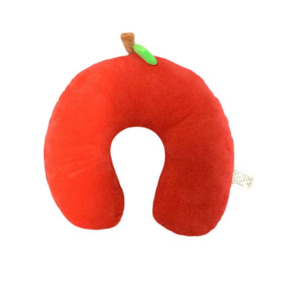 Red Memory Cotton Slow Rebound U Pillow Travel Nap Plush Neck Pillow
