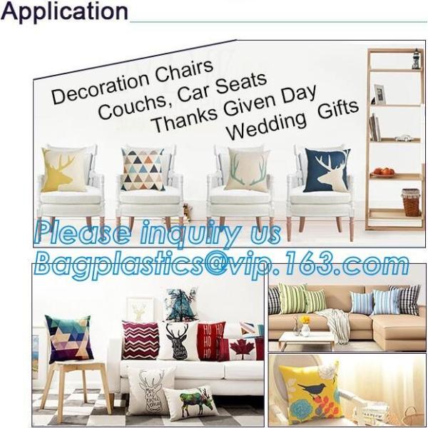 Latest design simple solid color pillow home decor cotton cushion cover,Cotton Embroidery Geometric Car Sofa Chair Bed T