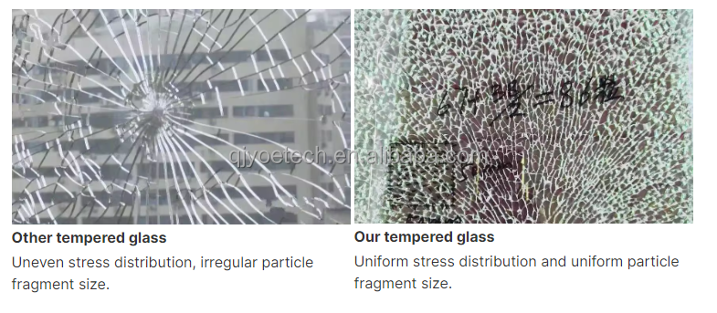 Elegant Hotel Decoration Tempered Glass Fixed Shower Screen for Bathroom Living Room
