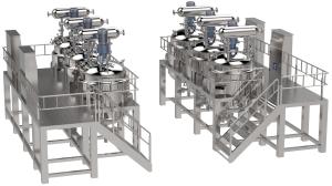PLC Conntrol Vacuum Homogenizer Machine For Shampoo Toothpaste Production