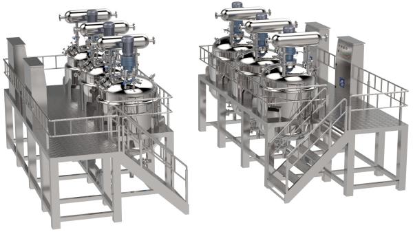 Quality PLC Conntrol Vacuum Homogenizer Machine For Shampoo Toothpaste Production for sale