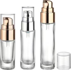 Transparent 0.23 /-0.02ml Output airless cosmetic pump bottles Leak proof Design