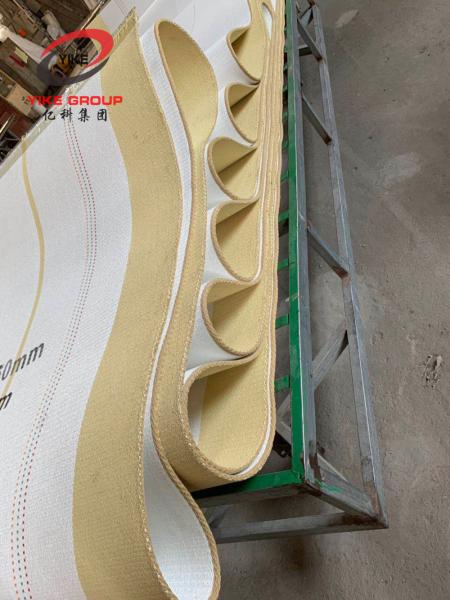 Quality Corrugated Conveyor Belt Size Customized 100-300m/Min Speed With Kevlar Edge for sale