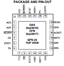BQ24630RGER Stand-Alone Synchronous Switch-Mode Lithium Phosphate Battery Charger