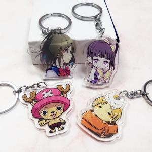 China Custom PVC Key Chain Blank Anime Charms Acrylic Keyring Promotion Gift wholesale