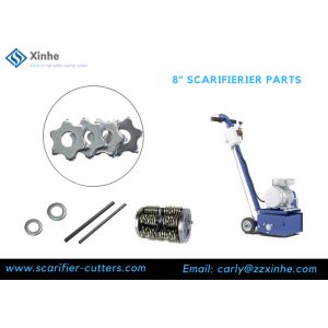 China 200mm Scarifier 6 Tips Tungsten Carbide Setup Drum Kit wholesale