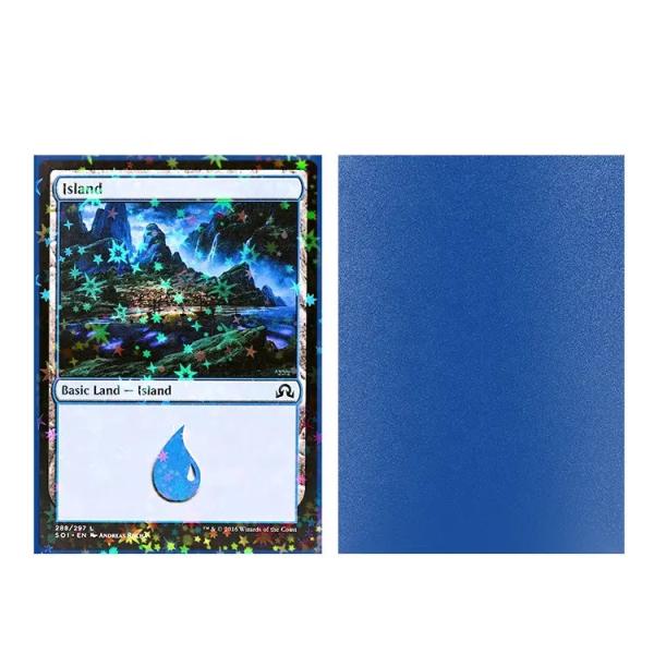 Quality Galaxy Effects Hologram Mtg Standard Size Non Rub Off Matte Back Holographic Card Sleeves for sale