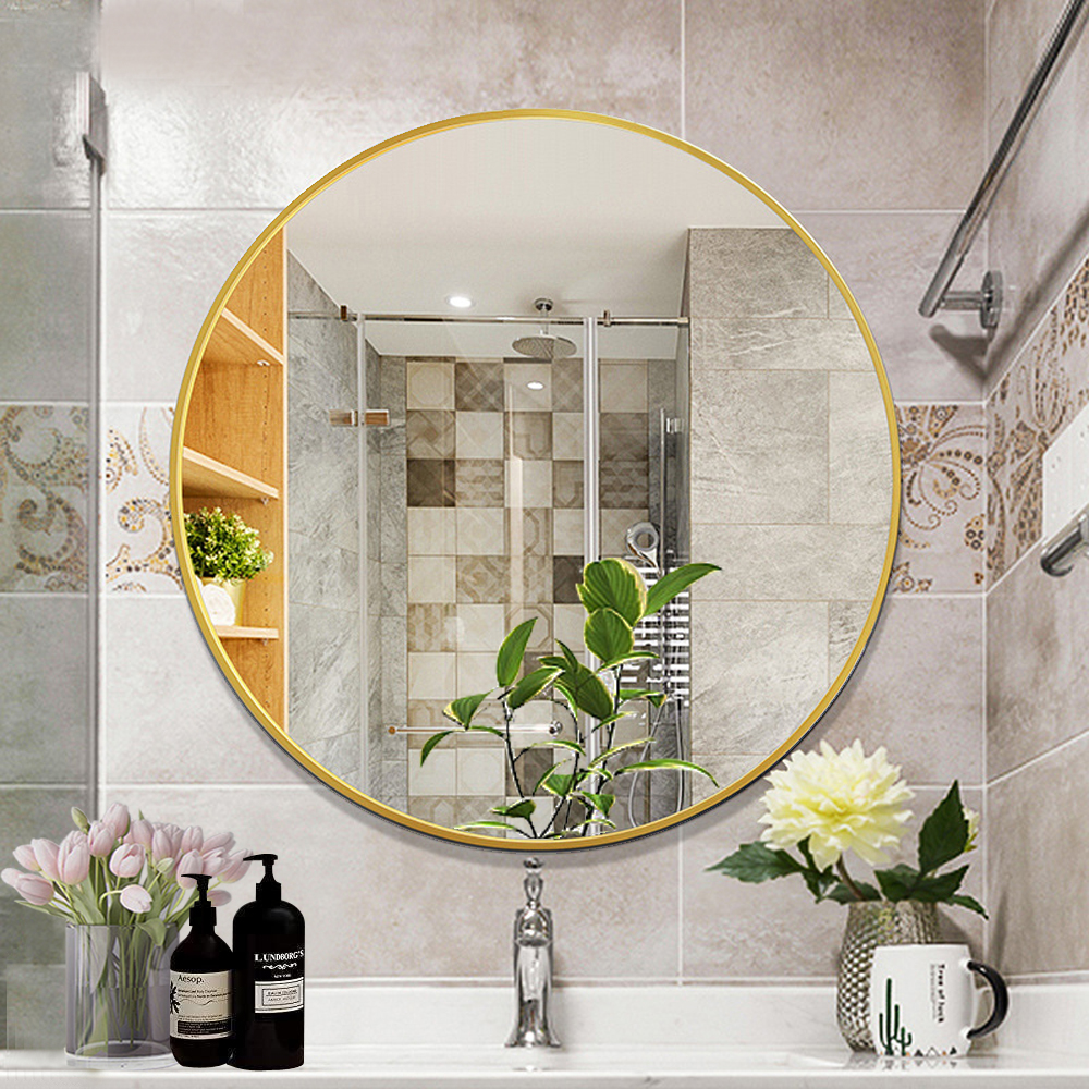 Stylish Metal Frame Wall Mirror for Bedroom Salon Bathroom Decoration in Customized Siz