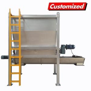 Custom Hopper Horizontal Screw Mixer for Powder Mixing in Conveyor System Industry