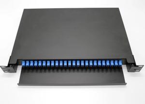 12 To 96 Core 1U Fiber Optic Rack Mount Type Fiber Optic FTTH Optical Fiber Patch Panel