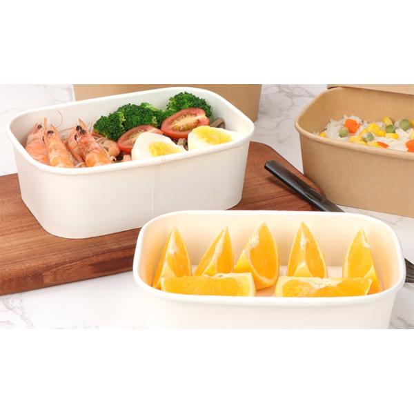 Disposable Kraft Paper Bowl Food Grade Kraft Salad Bowl 1300ml