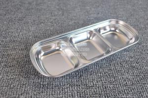 China Restaurant rectangular serving tray Japanese sushi dinner set sauce metal steel serving dishes for banquet on sale