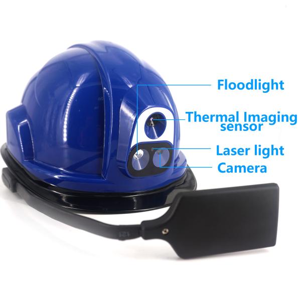 Quality Home 4G Smart Temperature measuring helmet camera with Android 7.1Bluetooth4.0 GPS for sale