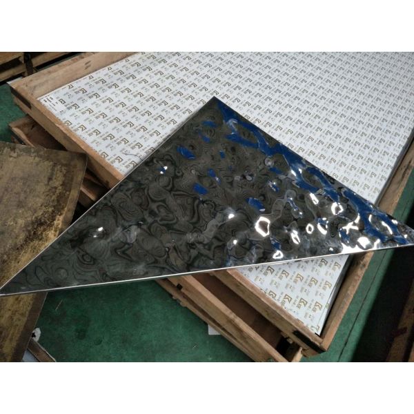 Water Ripple Embossed Pattern Steel Sheet For Cladding Wall Ceiling Decoration