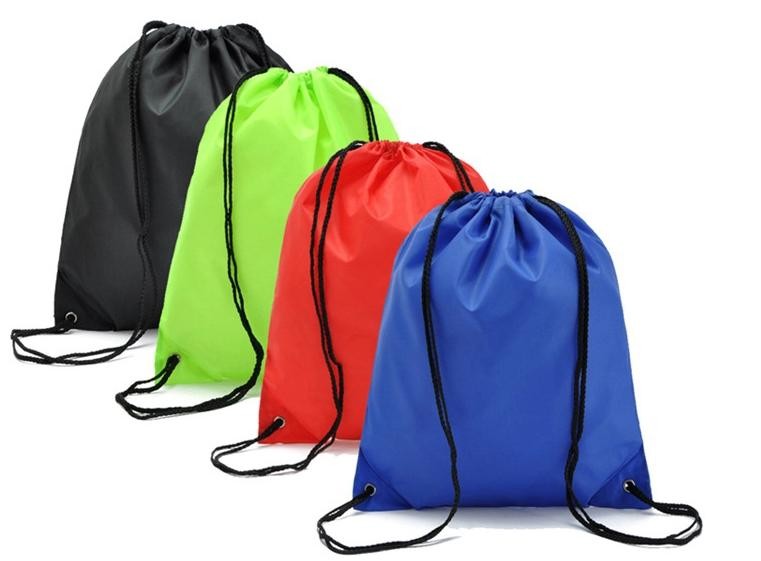 China Sport Black Personalised Drawstring Bag , Foldable Vinyl Drawstring Backpack wholesale