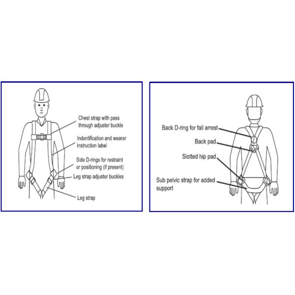 Fall Protection Systems Construction Full Body Harness Industrial Safety Belt