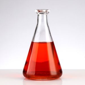 Beverage Packaging Triangle Glass Bottle with Hot Stamping and Customized