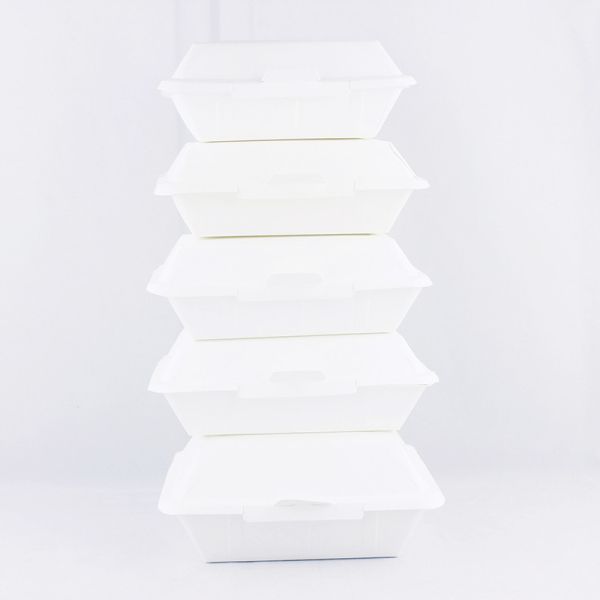 Lunch Disposable Food Packaging Box Kraft Paper Biodegradable Take Away Container