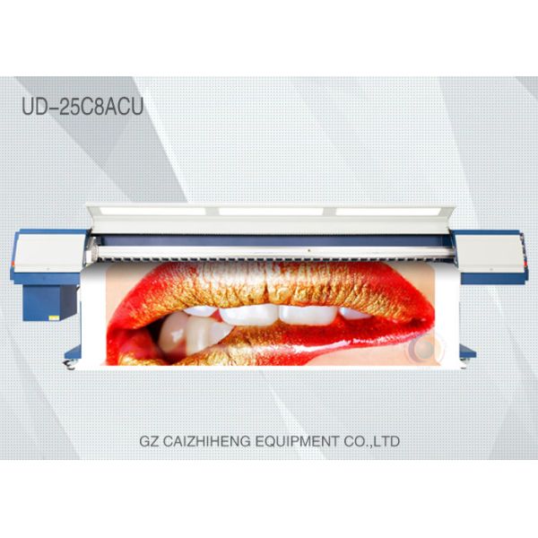 CMYK Inkjet Eco Solvent Printers , Large Format UV Flatbed Printer Galaxy UD 25C8ACU
