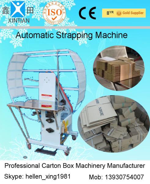 Quality Semi Automatic Corrugated Carton Machinery / Wrapping Machine For Paper Box for sale
