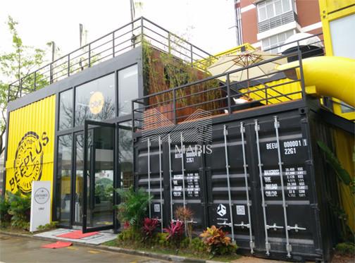 Quality Modular Shipping Container Restaurant , Multistory Storage Container Restaurant for sale