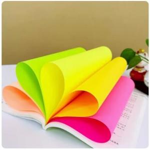 China Fluorescent Orange Paper Adhesive Fluorescent Orange Paper WGA233 Inkjet Printing Fluorescent Paper wholesale
