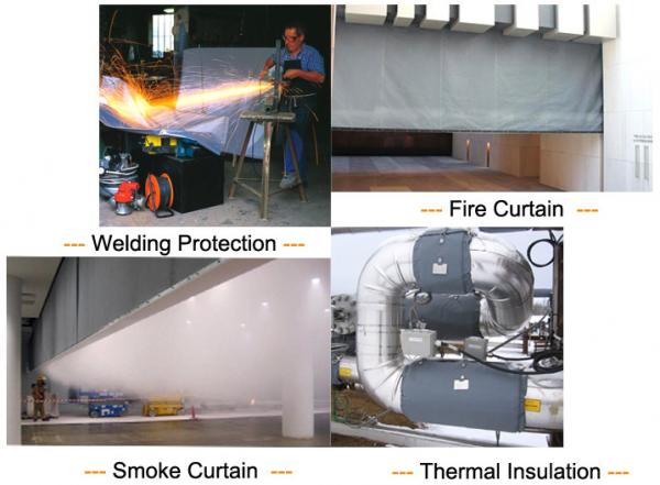 Factory Industrial Expanded Texture Fiberglass Fabric Cloth Fire Blanket Specification
