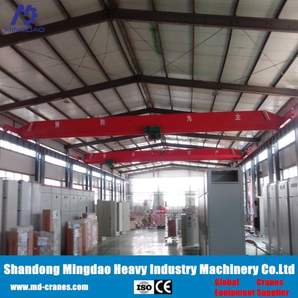 Quality LD Model  5ton Lift Capacity 22m Span Length Top Running Single Girder Bridge Crane for sale