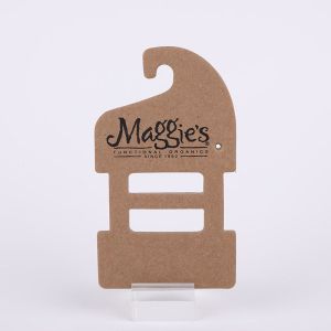 China Custom Printed Cardboard Hangers with Logo | Sustainable Fashion Display wholesale