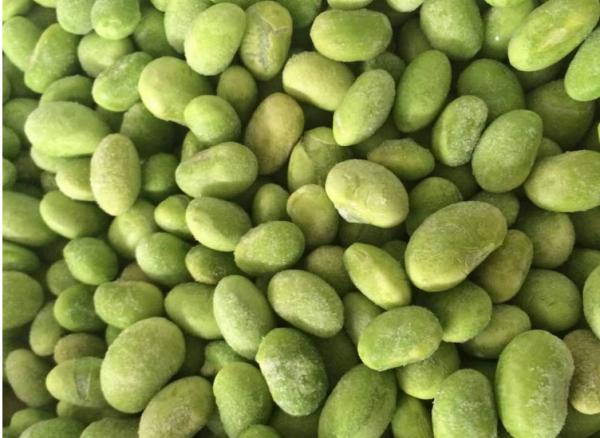 Quality Natural Frozen Processed Food , Healthy Frozen Foods Fresh Green Edamame Peas for sale
