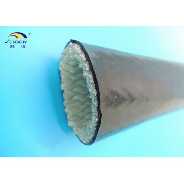 High Temperature Silicone Coated Glass Fiber Fireproof Sleeve Red