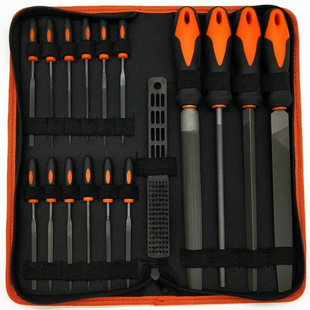 19PCS Premium Grade T12 High Carbon Steel File Set with Carry Case