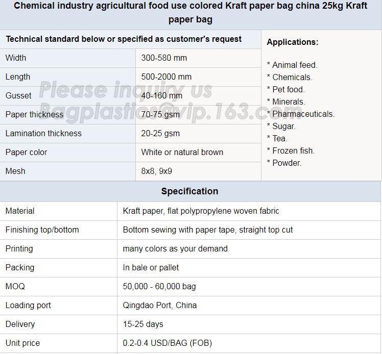 Hot Selling Kraft Paper PP Woven Plastic Cement Valve Bag For 25Kg,kraft paper laminated pp woven sandwich bag for logis