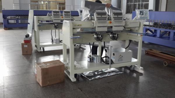 Quality Multipurpose Two Heads Cap Embroidery Machine With Automatic Thread Trimmer for sale