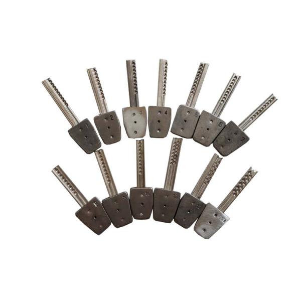 Quality Locksmith Tools 13pcs Kit bump key Shims Plane Kaba Lock Pick Tools locksmith supplies for sale