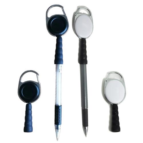 Quality Custom Carabiner Retractable Badge Reel With Pencil / Pen Holder ROHS Approved for sale